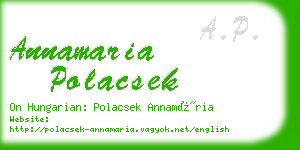 annamaria polacsek business card